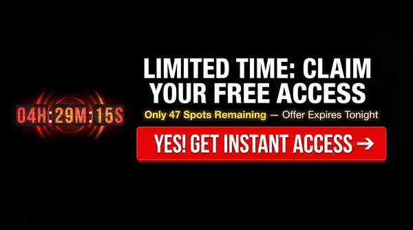 High Contrast Red CTA Urgency Banner Template