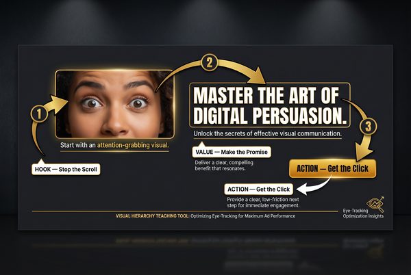 Visual Hierarchy Headline Image CTA Flow Banner Template